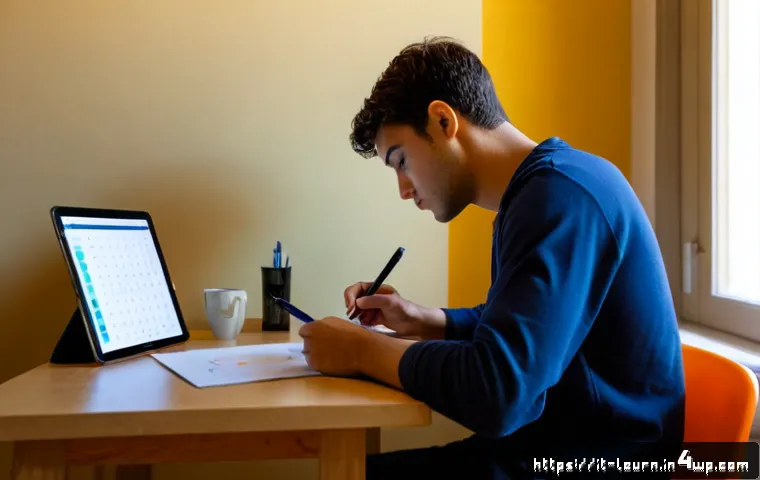 자율적 학습을 위한 개인 맞춤형 피드백 - Photorealistic Italian university student studying independently at a sunlit apartment desk in Rome,...